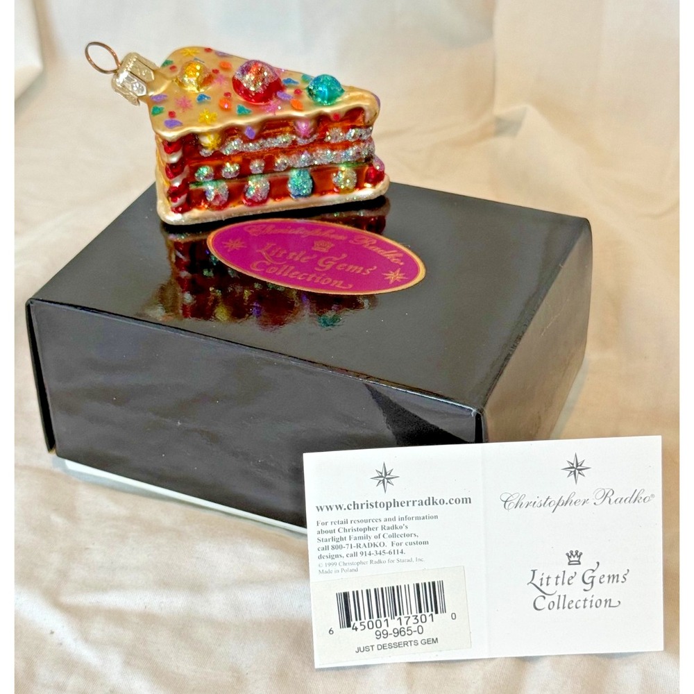Christopher Radko 1999 'Just Desserts' GEM New in box Item #99-965-0